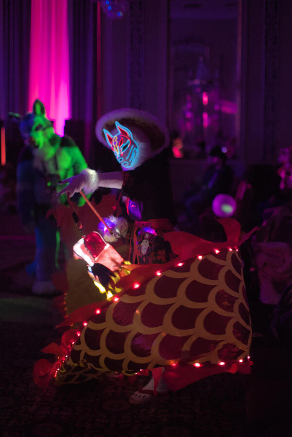 Dancer at Fursquared 2025 rave