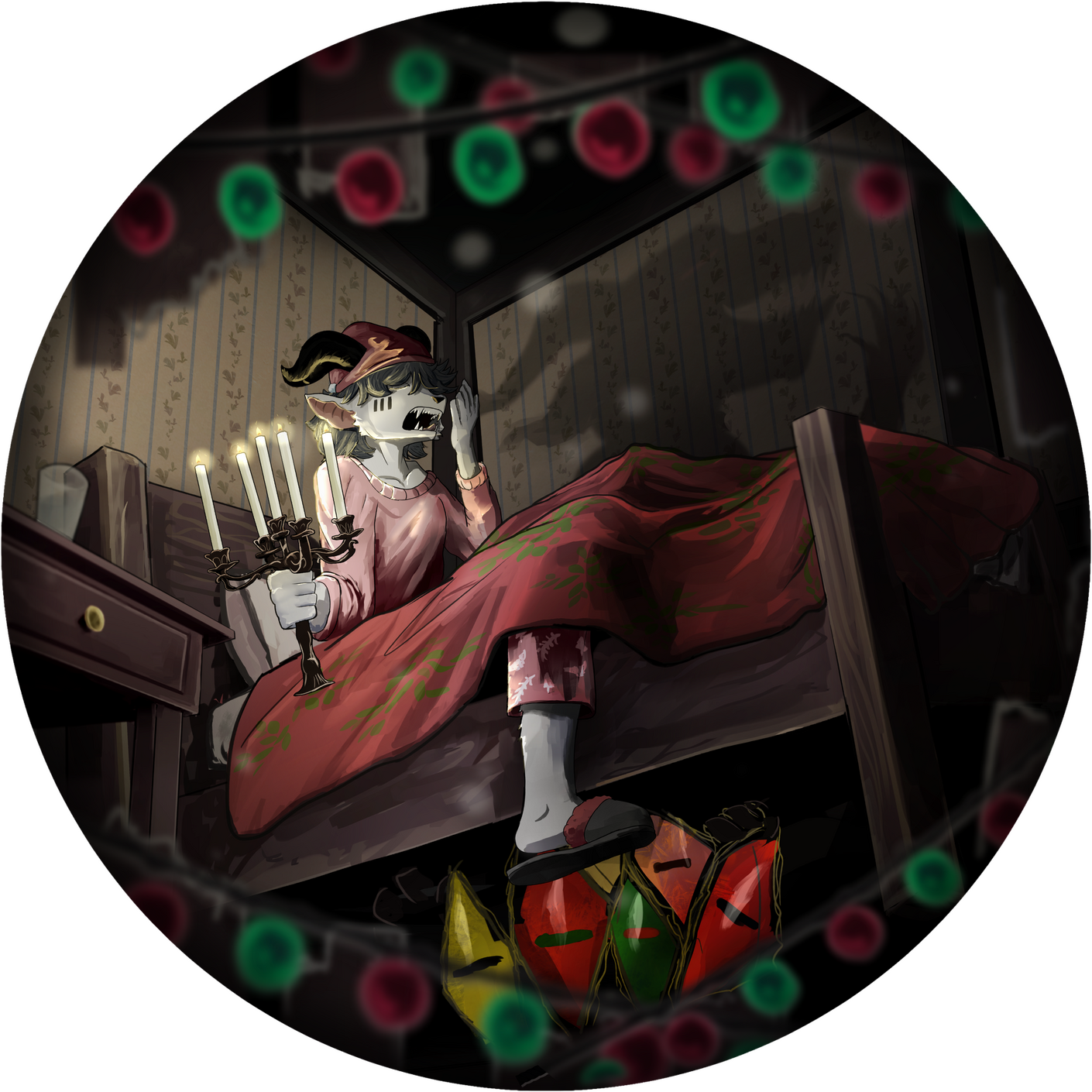 "Thought you heard something? Aww, don't be scared..."